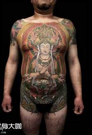 Abdomen Guanyin Tattoo Pattern
