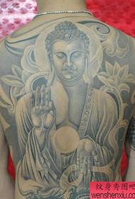 Buddha-Tätowierungsmuster: Buddha-Tätowierungsmuster mit vollem Rücken
