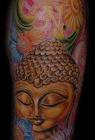 Chrizantemos Budos tatuiruotės modelis