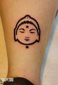 Leg Buddha Totem Tattoo pattern