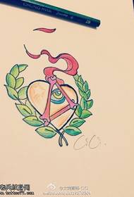 Ngjyra Dashuria Perëndia Syri për Dorëshkrimin e Tattoo Manuscript