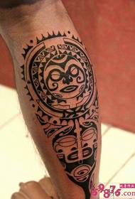 Obraz tatuażu polinezyjskiego totemu