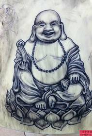 a Buddha tattoo work