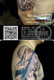 Saron-taolam-pandeha mavokelin'ny Guanyin Tattoo Pattern