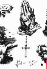 Jesus Tattoo Pattern: Jesus Cross Tattoo pattern di tatuaggi di stampa