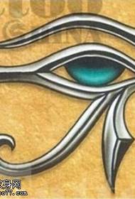 exquisito patrón de tatuaje de ojo Horus tridimensional