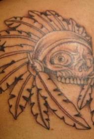 Рамо едноставна луда индиска тетоважа слика