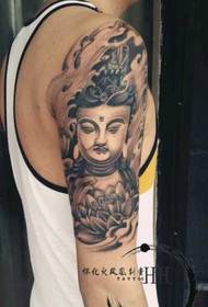 Brazo Guanyin Tatuaje Patrón