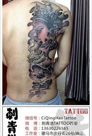 male back classic Huang Caishen tattoo paterone