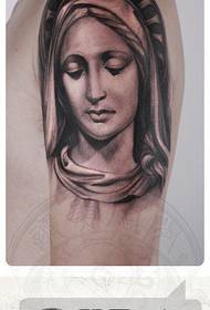 arm classic popular Virgin Mary portrait tattoo pattern