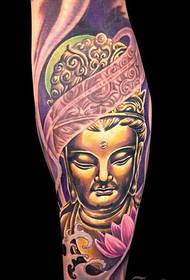 Pola Tato Kaki Emas Buddha