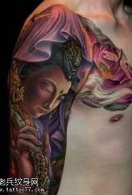 pola tato Guanyin keren dan luar biasa klasik
