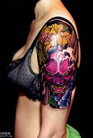 arm purple prajna tattoo pattern