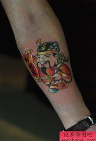 Un model de tatuaj popular al zeiței cu brațe și pop-uri