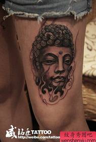 красота ноги классика популярные татуировки головы Будды