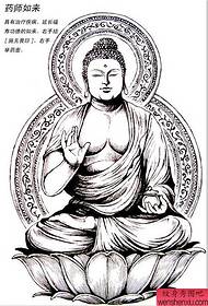 Spectacle de tatouage recommandé un travail manuscrit de Bouddha