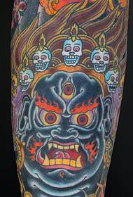 12 μεγάλης κλίμακας τρομακτικό μεγάλο τατουάζ προστασίας μαύρης ημέρας προστασίας