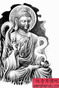 Religious Tattoos: A Buddha's Tattoo Pattern
