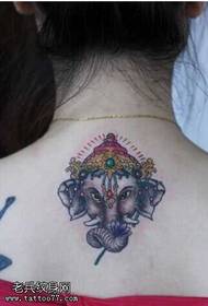 good-looking elephant tattoo pattern