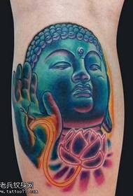legged Buddha tatoveringsmønster