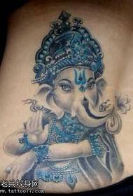 Talje-lignende gud tatoveringsmønster