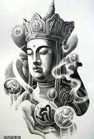 veteran tatovering et traditionelt Buddha tatoveringsmønster