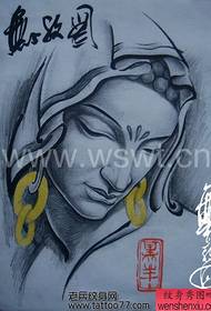 Populært klassisk Guanyin tatoveringsmønster