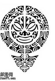 Manuscript është shumë i bukur modeli i tatuazheve totem Maya