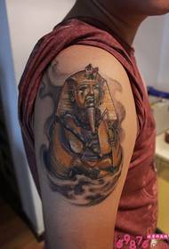 ຮູບພາບ Tattoo Tattoo ຂອງປະເທດເອຢິບ Tutankhamun Pharaoh