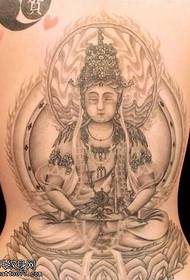 full back Buddha tattoo pattern