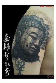 populære klassiske tatoveringsmønster fra Buddha-hodet