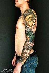 arm carp Buddha tattoo pattern
