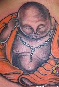 Малюнак татуіроўкі Буды ў мантыі