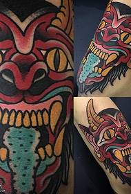 Prajna maska tetovaža uzorak 158675 - europski i američki uzorak tetovaža