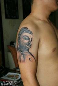 Arm as Buddha tattoo pattern
