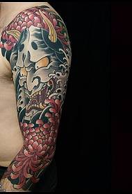 Velké tetování tetování vzor