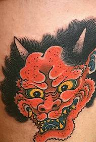 a set of Japanese evil alternative totem tattoo pictures