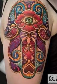 Padrão de tatuagem de mão exótica de Fátima
