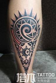 Shank Maya Totem Tattoo Pattern