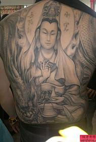 takana tatuointi malli: super komea ja viileä vain koko takaisin Guanyin ratsastus lohikäärme tatuointi malli hieno