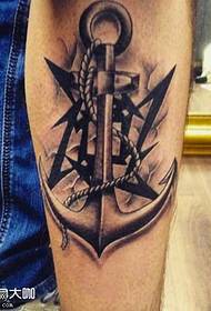Qaabka lugta anchor tattoo