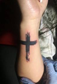 Tatuaje de cruz simple tatuaje múltiple patrón de tatuaxe de cruz simple