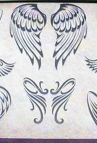 a personalized wing tattoo pattern