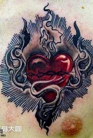 Chest love tattoo pattern