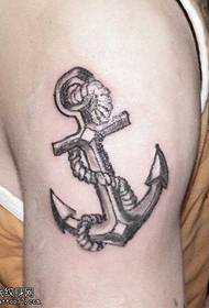 Ipateni ye-anchor tattoo