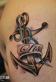 Arm anchor tattoo pattern