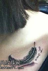 Iphethini le-feather tattoo elincane