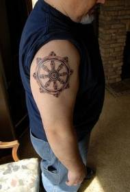 Big Wheel of Life Round of Religious Tattoos
