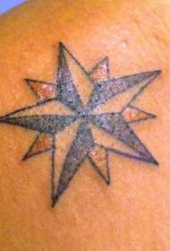 Классическая модель татуировки звезды Вояджер