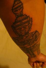 Armature Buddha tattoo pattern